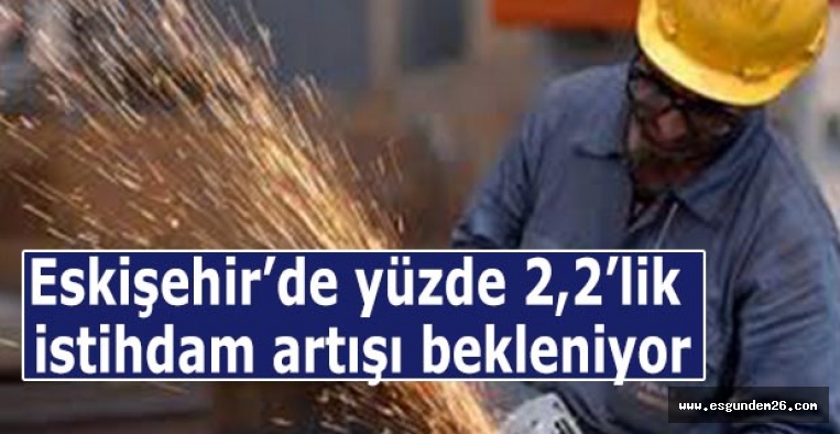 Eskişehir’de yüzde 2,2’lik istihdam artışı bekleniyor