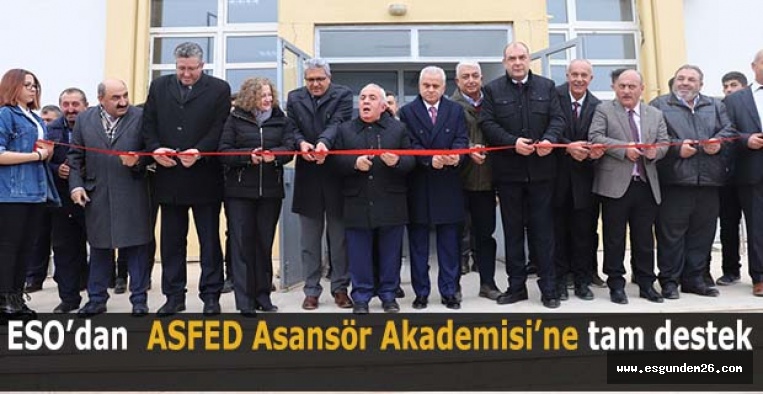 ESO’dan ASFED Asansör Akademisi’ne tam destek