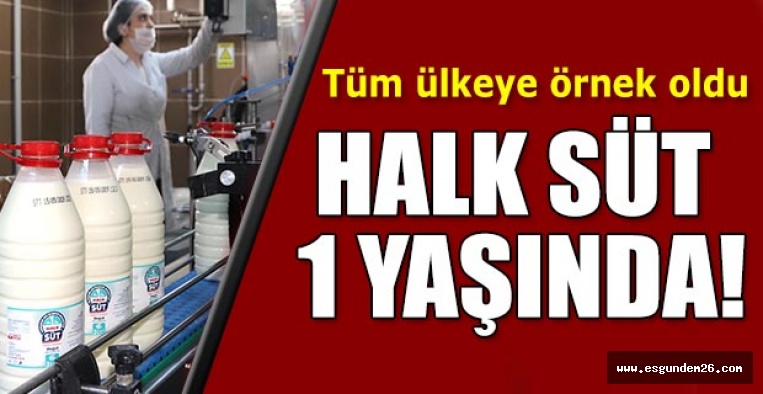 HALK SÜT 1 YAŞINDA!