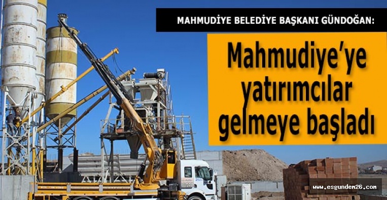 Mahmudiye’ye yatırımcılar gelmeye başladı