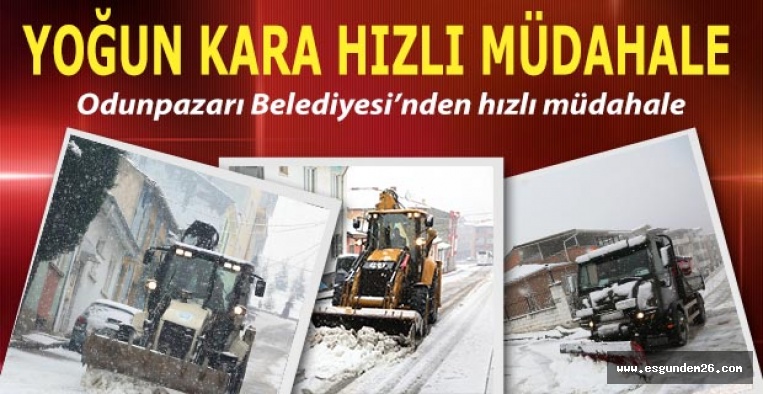 Odunpazarı’ndan anında müdahale