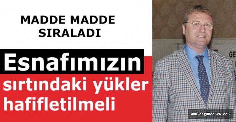 Bahar Bilen: Esnafımızın sırtındaki yükler hafifletilmeli