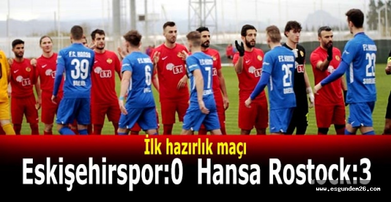 Eskişehirspor:0  Hansa Rostock:3