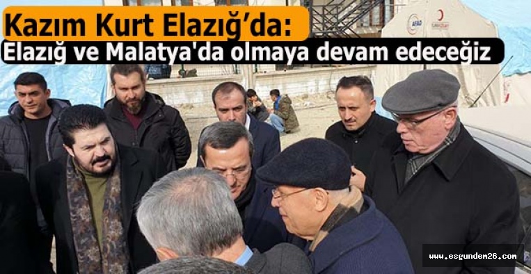 Kazım Kurt Elazığ’da