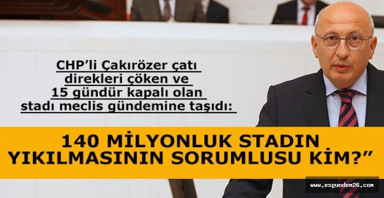 “MADEM ÇÜRÜKTÜ, STADIN KABULÜNÜ NASIL YAPTINIZ?”