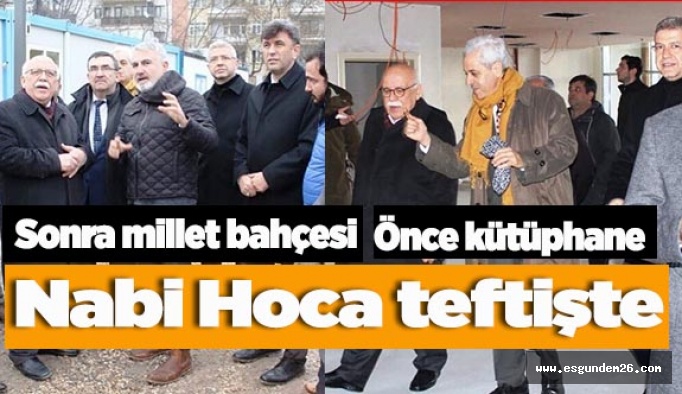 Avcı’dan kütüphane ve Millet Bahçesine inceleme