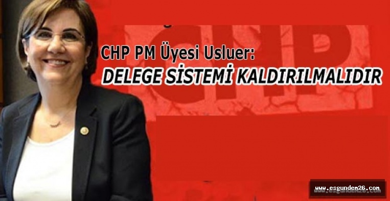 CHP PM ÜYESİ USLUER: DELEGE SİSTEMİ KALDIRILMALIDIR