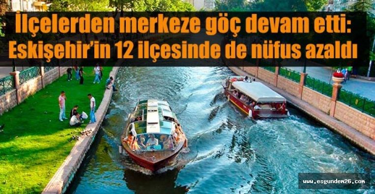 Eskişehir’in 12 ilçesinde de nüfus azaldı