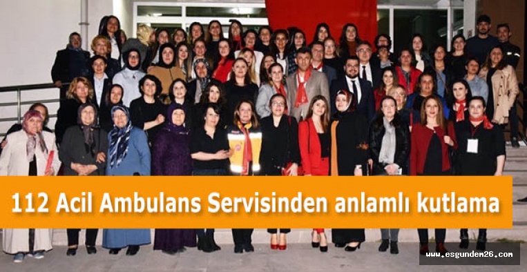 112 Acil Ambulans Servisinden anlamlı kutlama