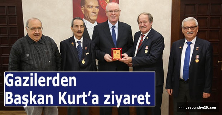 Gazilerden Başkan Kurt’a ziyaret