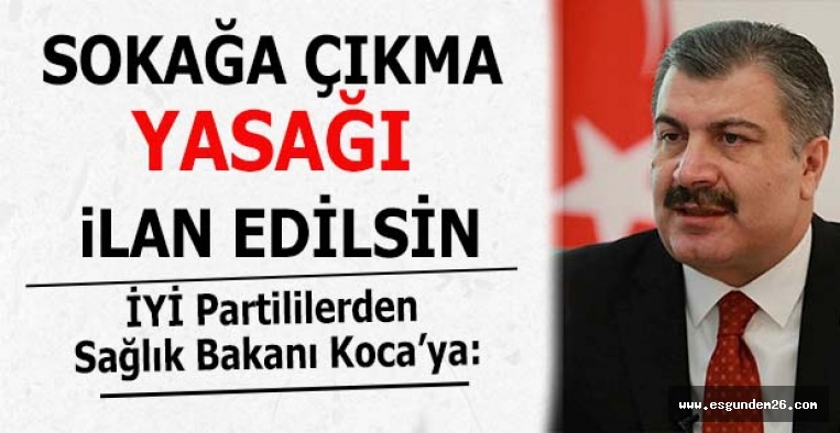 İYİ Partili vekiller: Sokağa çıkma yasağı ilan edilsin