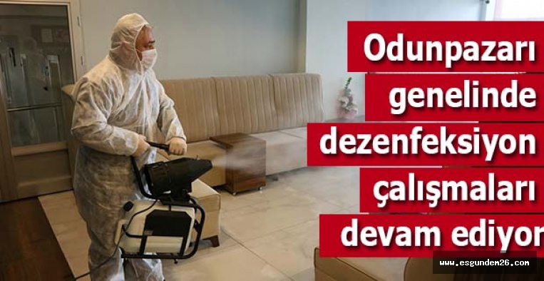 Odunpazarı genelinde dezenfeksiyon çalışmaları devam ediyor