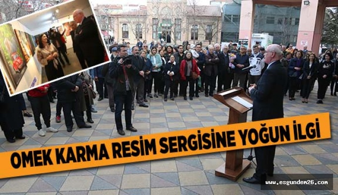 OMEK karma resim sergisine yoğun ilgi