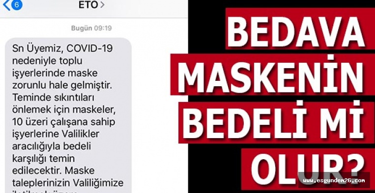 ETO ÜYELERİNE BÖYLE DUYURDU!