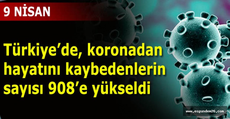 Hayatını kaybedenlerin sayısı 908’e yükseldi