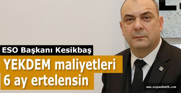 Kesikbaş: YEKDEM maliyetleri 6 ay ertelensin