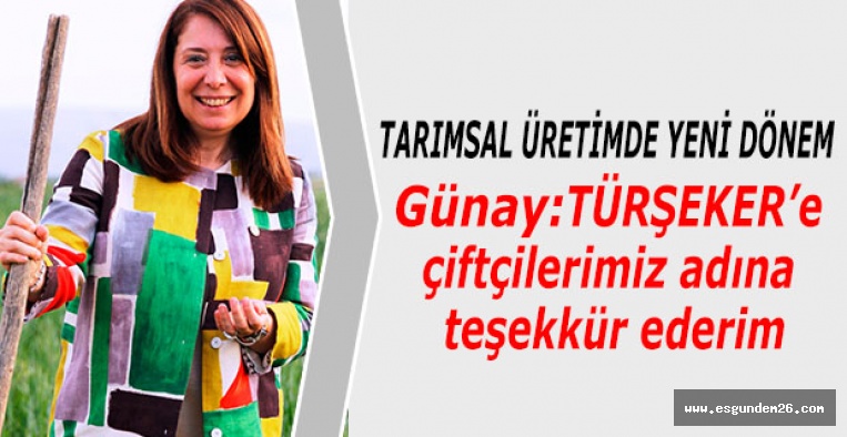 TARIMSAL ÜRETİMDE YENİ DÖNEM