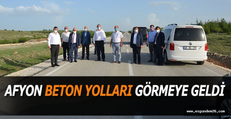 AFYON BETON YOLLARI GÖRMEYE GELDİ