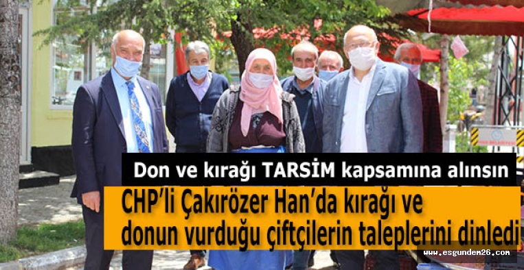 CHP’li Çakırözer: “Çiftçiye acil destek şart”