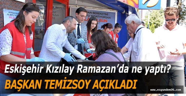 Eskişehir Kızılay Ramazan’da 408 bin liralık bütçe kullandı