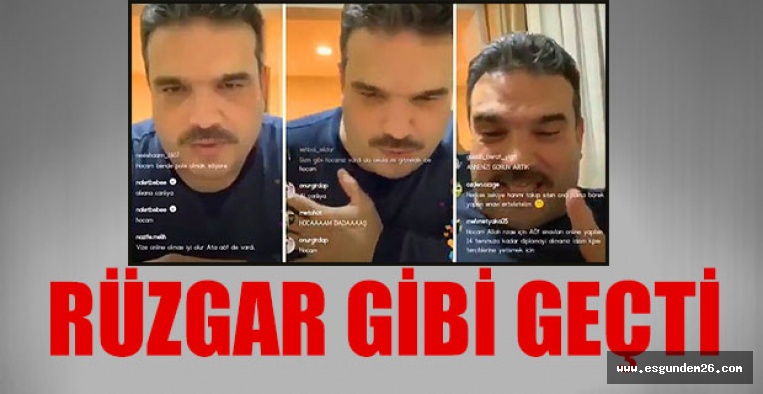 RÜZGAR GİBİ GEÇTİ