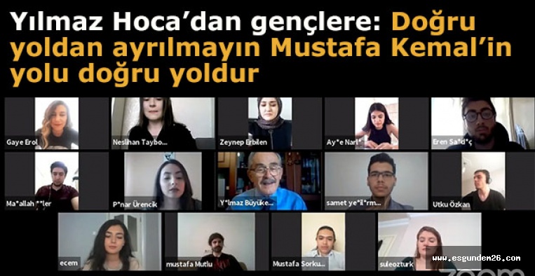 YILMAZ HOCA GENÇLERLE BULUŞTU