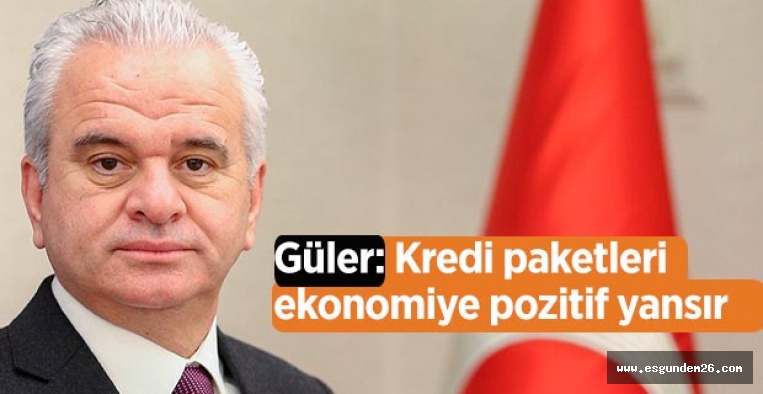 Güler: Kredi paketleri ekonomiye pozitif yansır