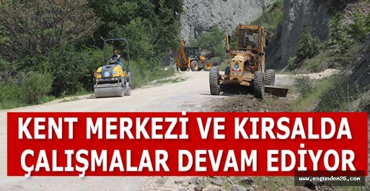 KENT MERKEZİ VE KIRSALDA ÇALIŞMALAR DEVAM EDİYOR