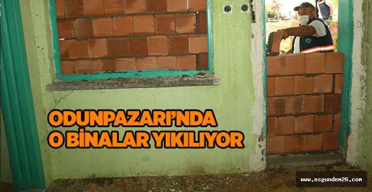 Odunpazarı’nda metruk yapılarda çalışmalar devam ediyor