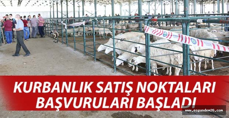 KURBANLIK SATIŞ NOKTALARI BAŞVURULARI BAŞLADI