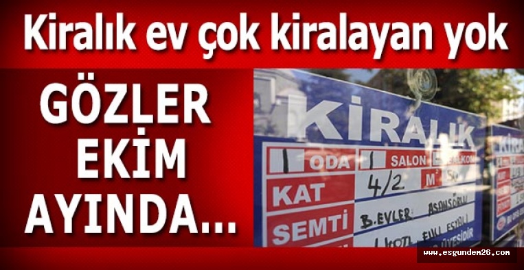 Eskişehir’de emlakçılar zor durumda…