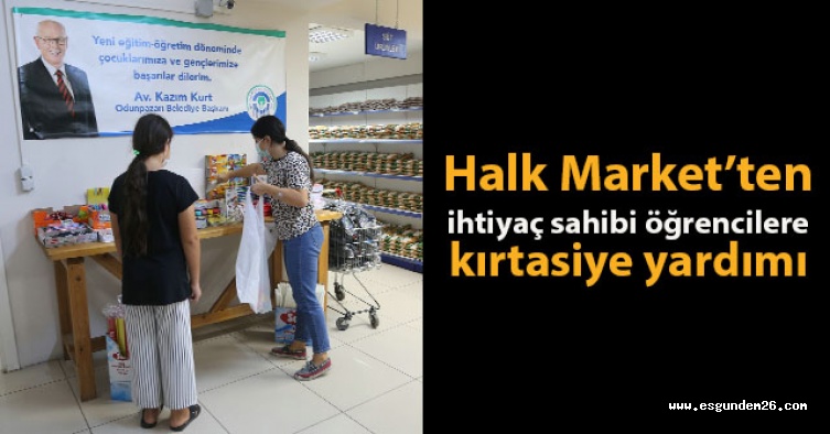 Halk Market’ten ihtiyaç sahibi öğrencilere kırtasiye yardımı