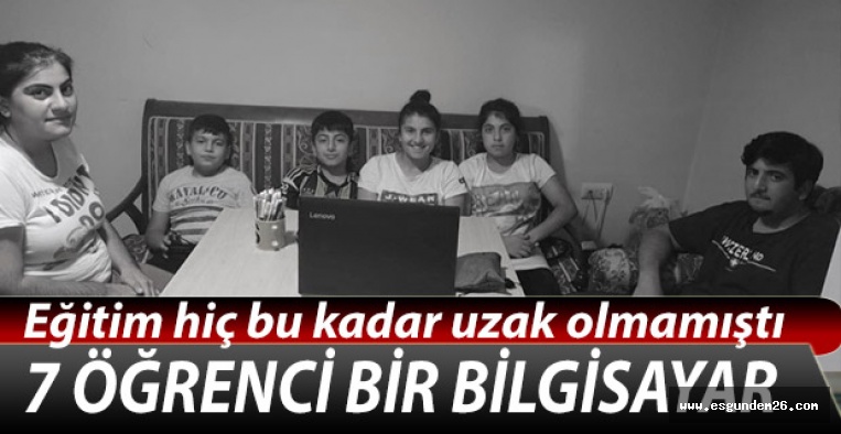 7 ÖĞRENCİ BİR BİLGİSAYAR