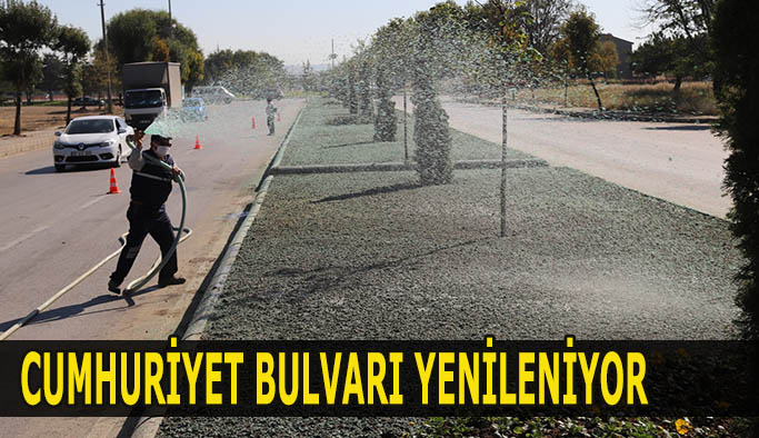 CUMHURİYET BULVARI YENİLENİYOR