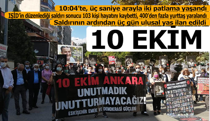 ESKİŞEHİR’DE 10 EKİM ANMASI