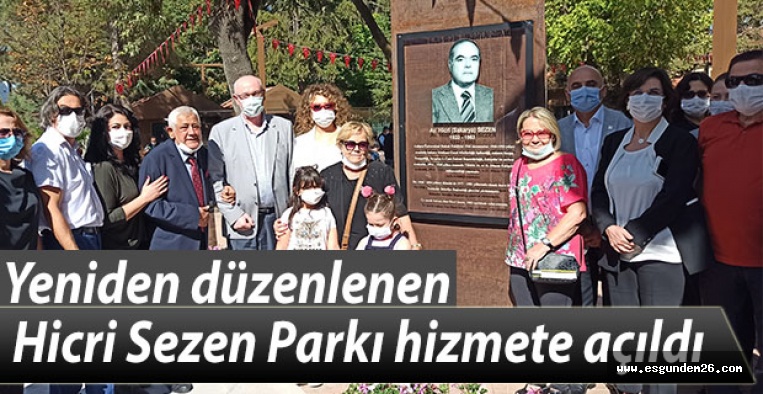 Yeniden düzenlenen Hicri Sezen Parkı hizmete açıldı