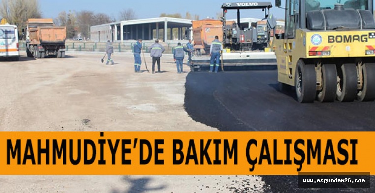 BÜYÜKŞEHİR EKİPLERİ MAHMUDİYE MERKEZİ’NDE BAKIM ÇALIŞMASI GERÇEKLEŞTİRİYOR