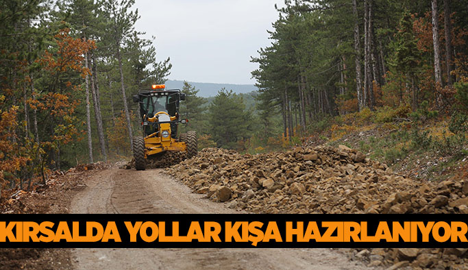 Büyükşehir kırsal yollarda da kışa hazırlanıyor