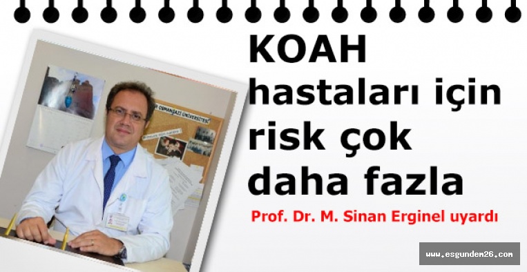 COVID-19 hastalığı riski KOAH hastalarında 5 kat artıyor