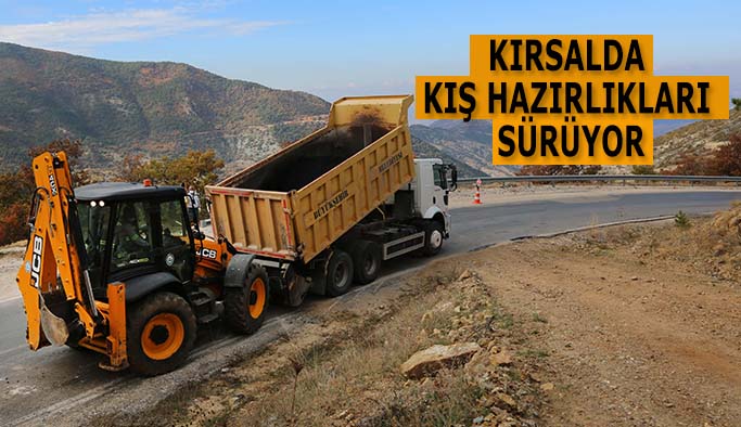 KIRSALDA KIŞ ÖNCESİ ONARIM ÇALIŞMALARI SÜRÜYOR