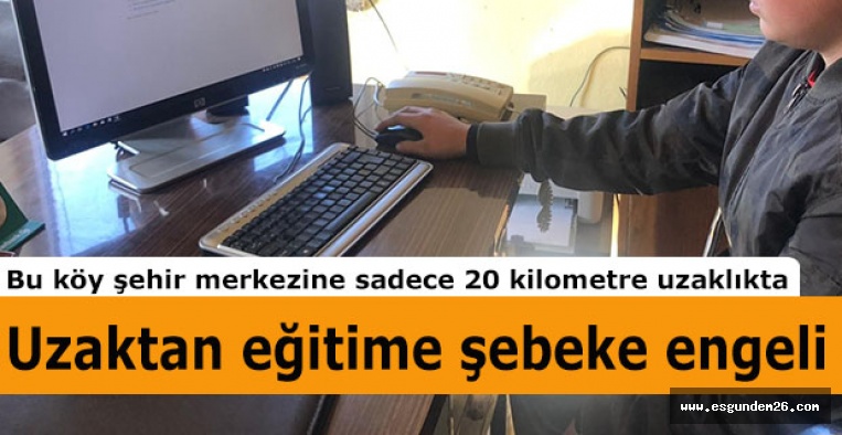 Uzaktan eğitime şebeke engeli