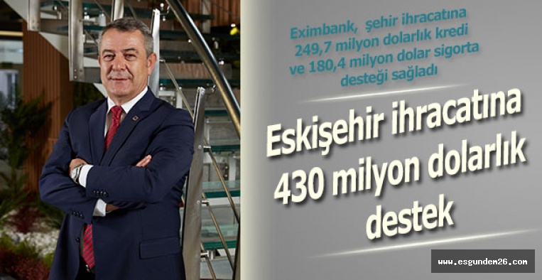 Eskişehir ihracatına 430 milyon dolarlık destek