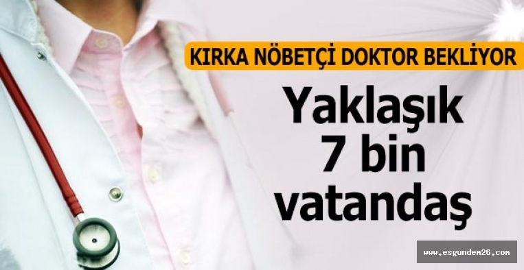 Mahalle sakinleri nöbetçi doktor istiyor