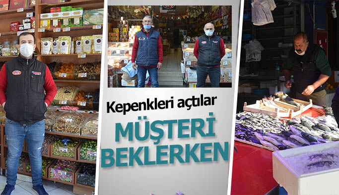 Umutla açtıkları dükkânlarında müşterisiz bekliyorlar