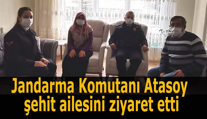 Atasoy şehit ailesini ziyaret etti