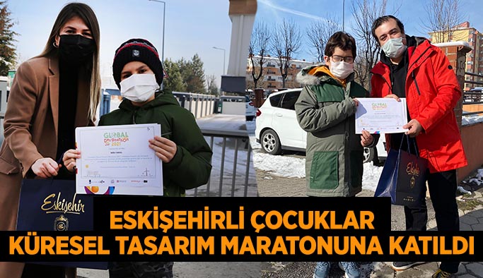 ESKİŞEHİRLİ ÇOCUKLAR  KÜRESEL TASARIM MARATONUNA KATILDI