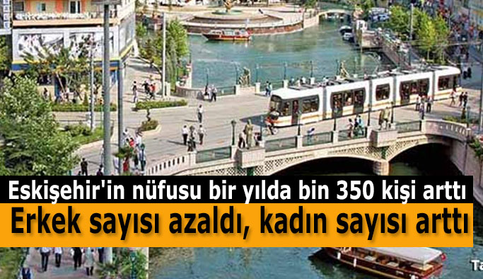 Eskişehir'in nüfusu 888 bin 823'e yükseldi