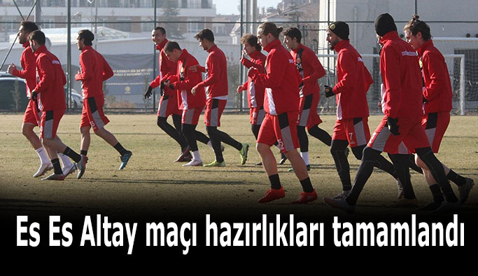 Eskişehirspor’da Altay maçı hazırlıkları tamamlandı