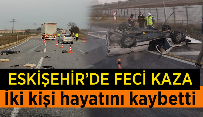 Aşırı hız sonucu feci kaza: 2 ölü, 1 yaralı