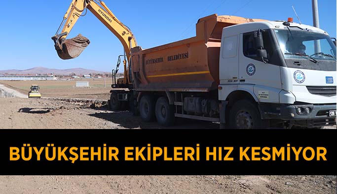 BÜYÜKŞEHİR EKİPLERİ HIZ KESMİYOR